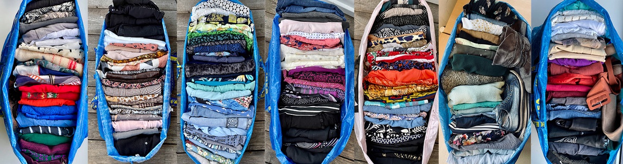 Bags full of clothes