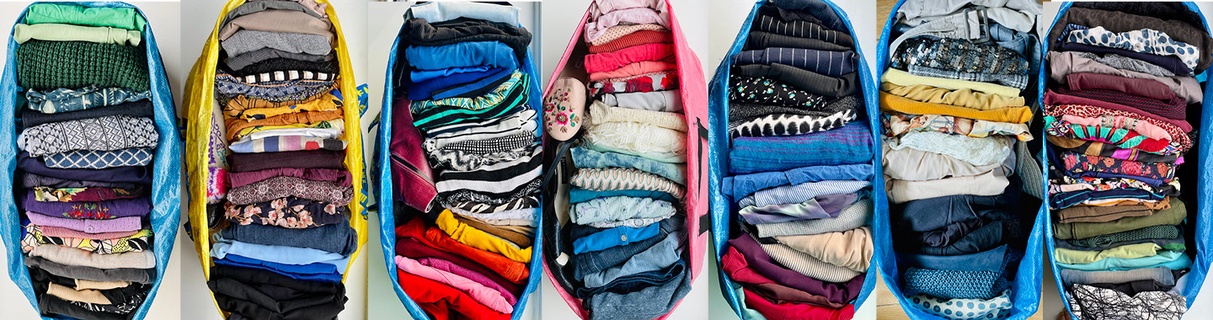 Bags full of clothes